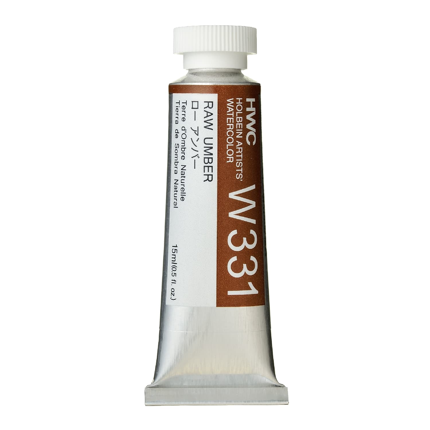 Holbein Watercolor Raw Umber A, 15ml Tube, W331