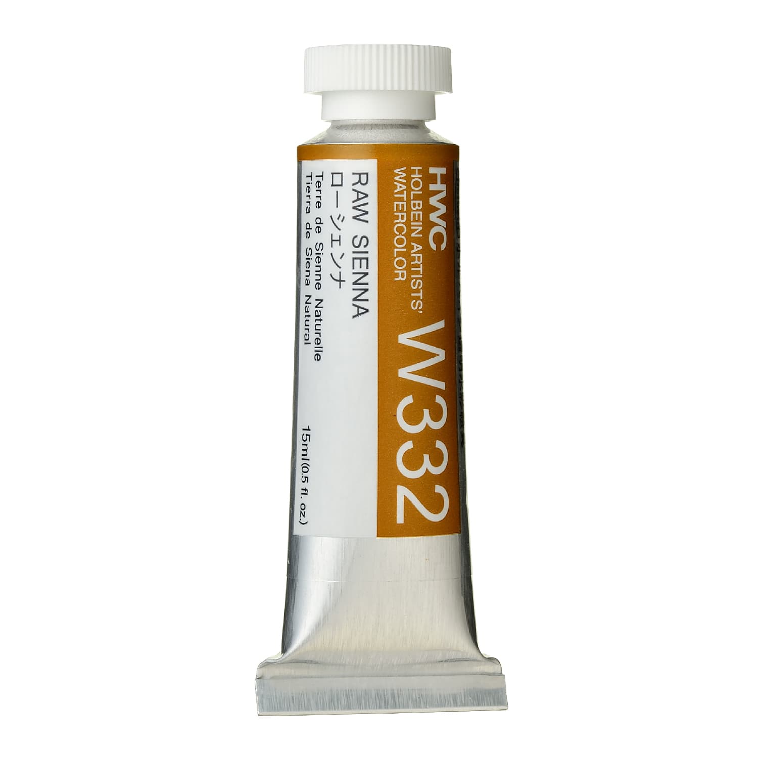 Holbein Watercolor Raw Sienna A,15ml Tube, W332