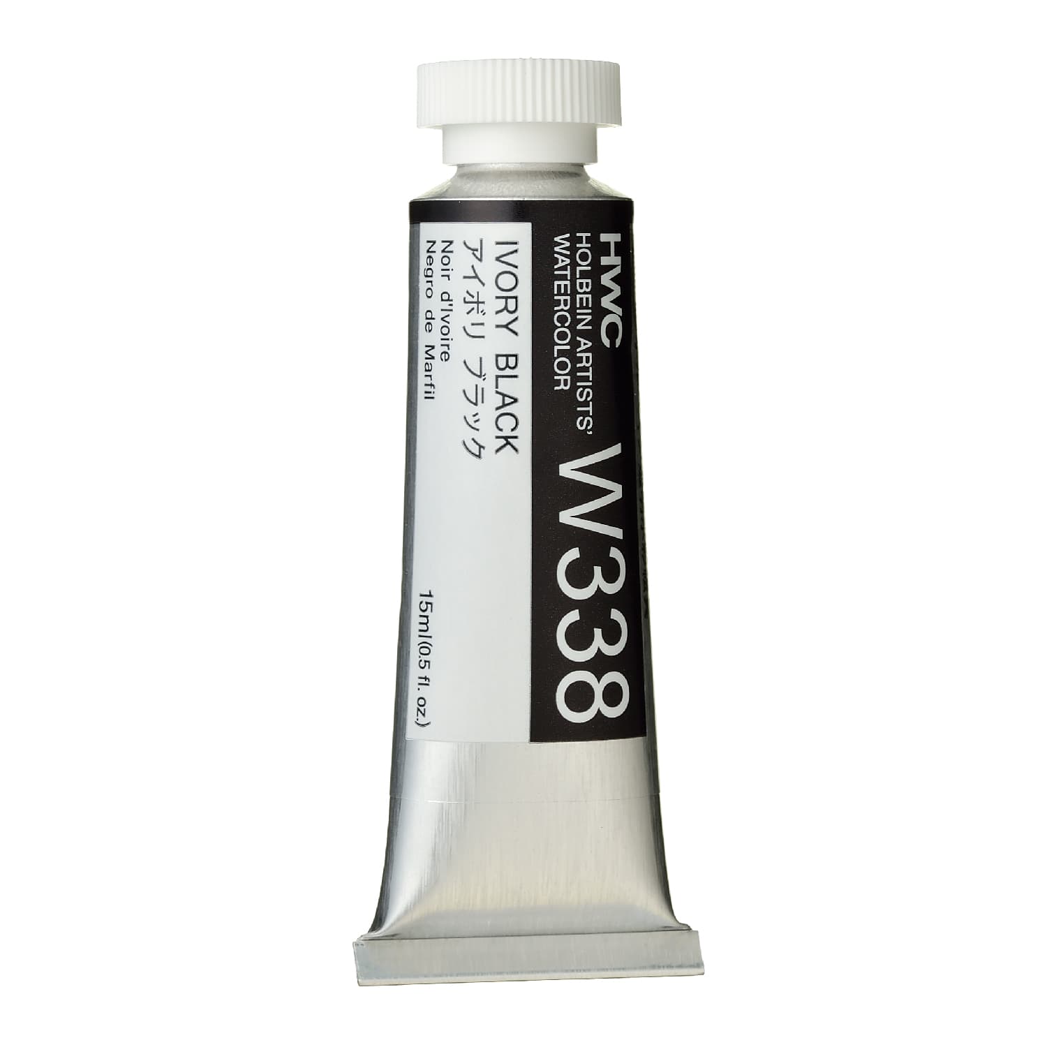 Holbein Watercolor Ivory Black A,15ml Tube, W338