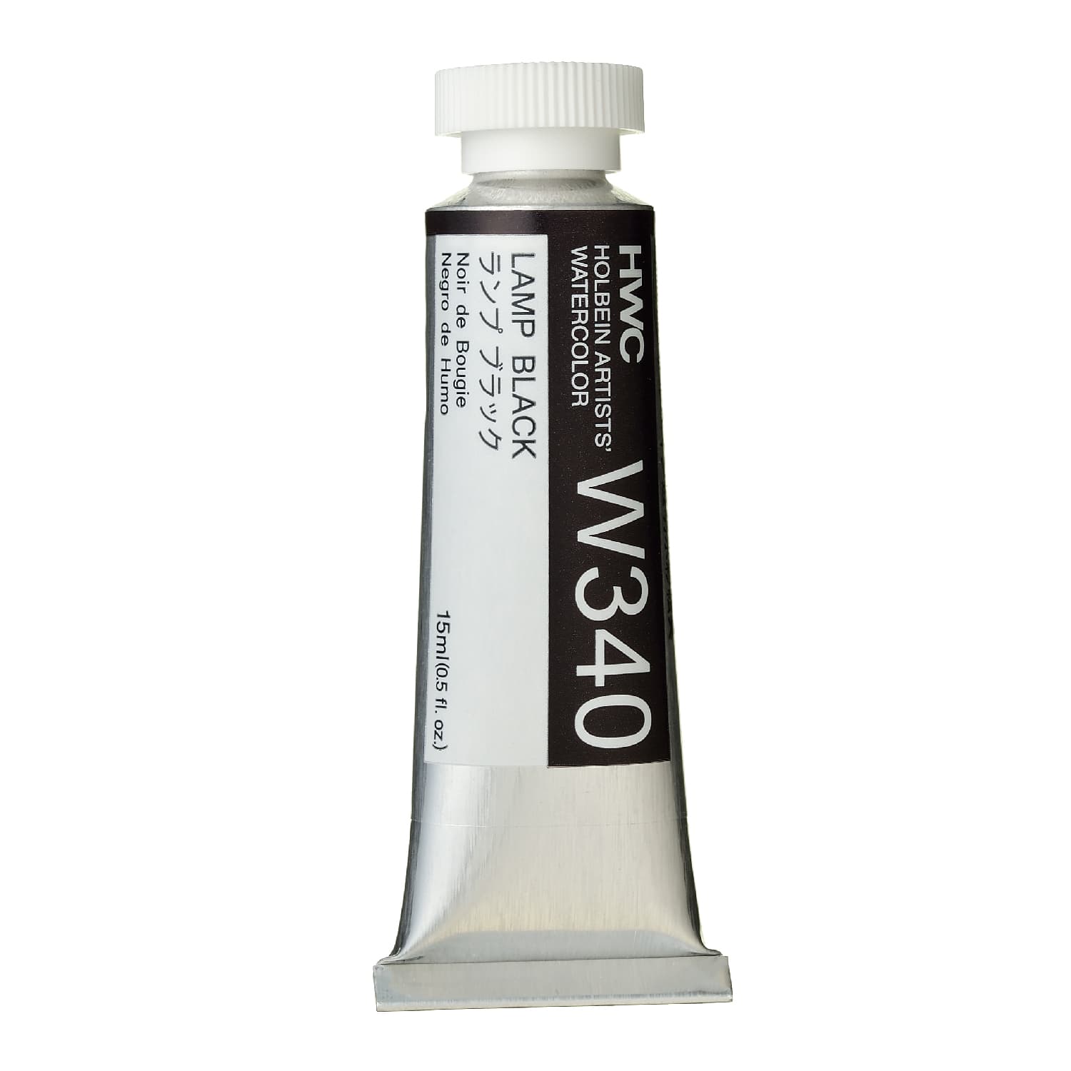 Holbein Watercolor Lamp Black A,15ml Tube, W340