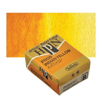 Holbein Artist Watercolor Half Pan Indian Yellow B
