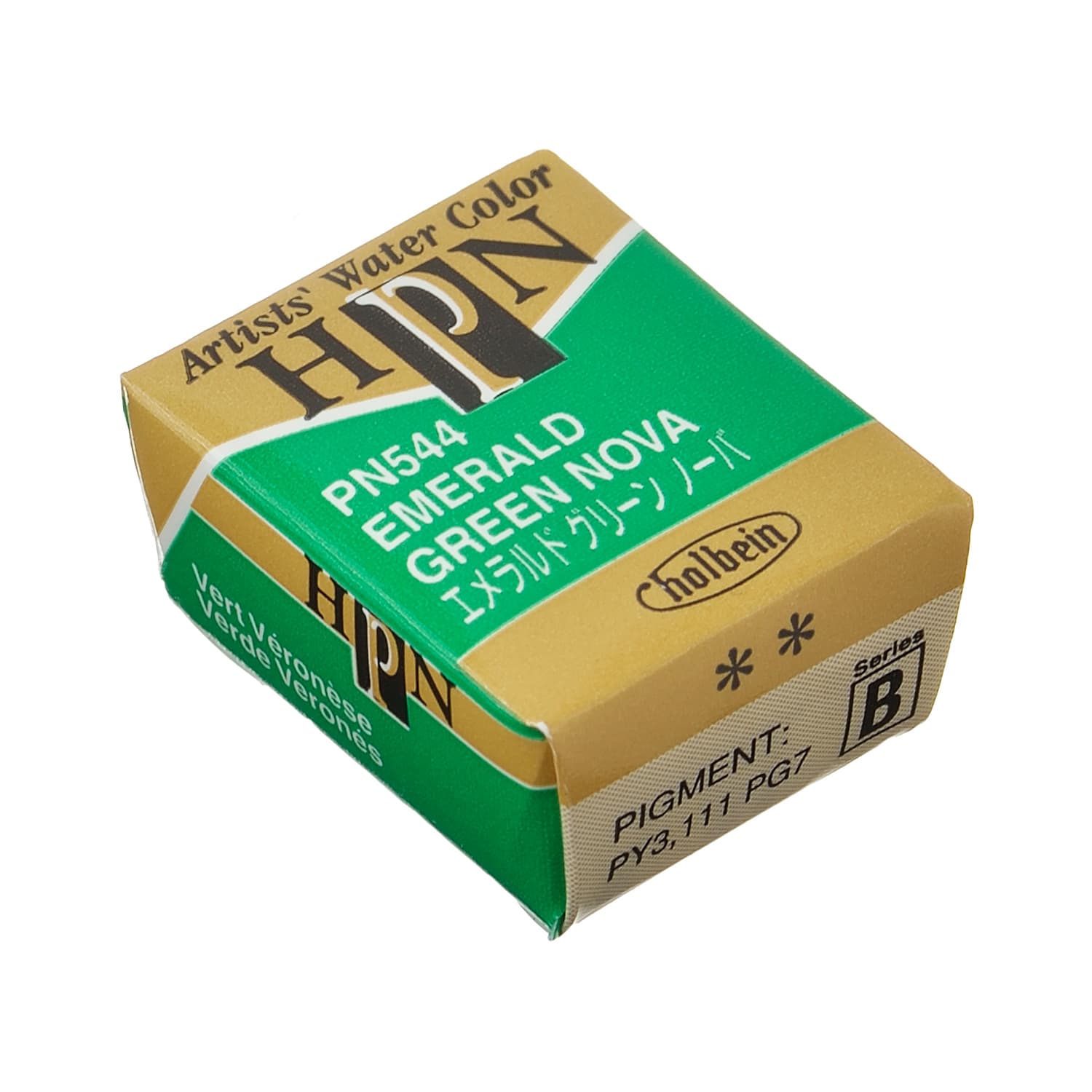 Holbein Artist Watercolor Half Pan Emerald Green Nova B