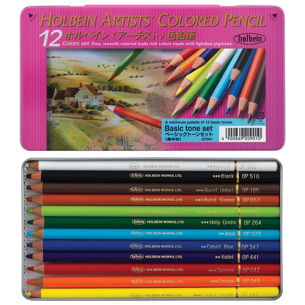 Holbein Artist Color Pencil Set Of 12C Basic Set