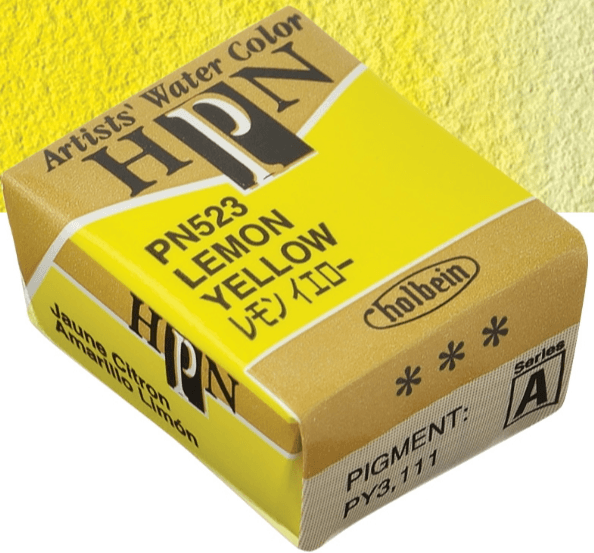 Holbein Artist Watercolor Half Pan Lemon Yellow A