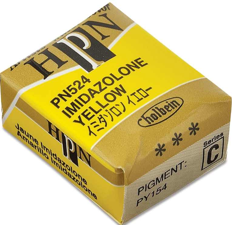 Holbein Artist Watercolor Half Pan Imidazolone Yellow C
