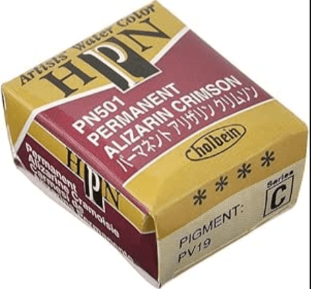 Holbein Artist Watercolor Half Pan- Permanent Alizarin Crimson C