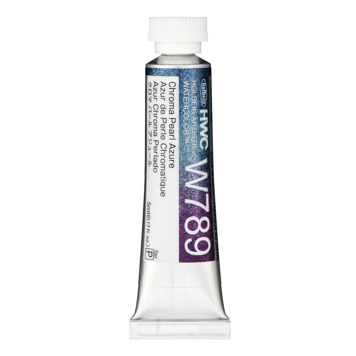 Holbein Watercolor Chroma Pearl Azure P, 5ml Tube, W789