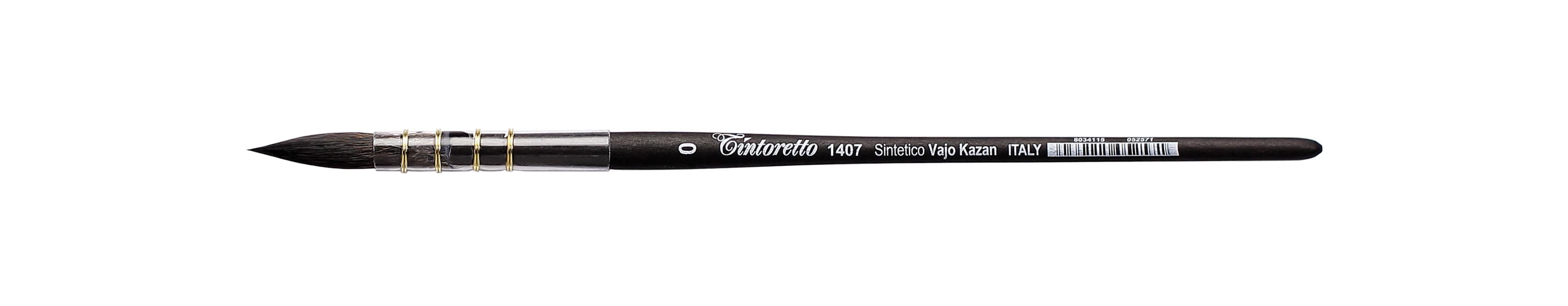 Tintoretto Round Traditional Mop Brush Series 1407, Size 0