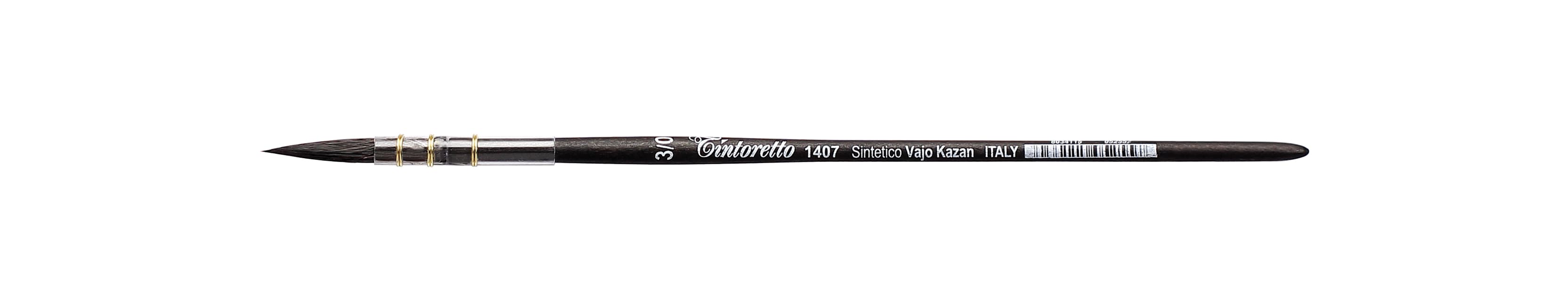 Tintoretto Round Traditional Mop Brush Series 1407, Size 3/0