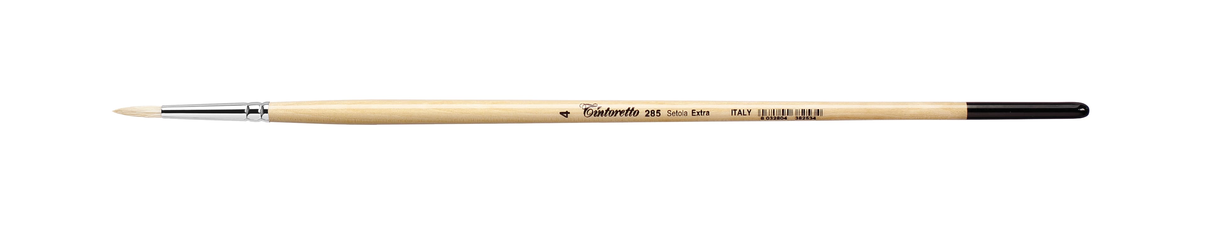 Tintoretto Setola Extra Bristle Round Brush Series 285, Size- 4