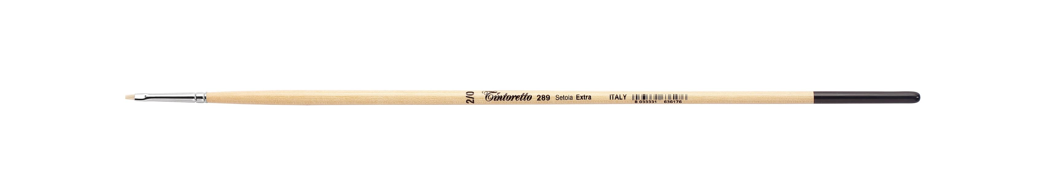 Tintoretto Extra Bristles Short Flat Brush Series 289,Size-2/0