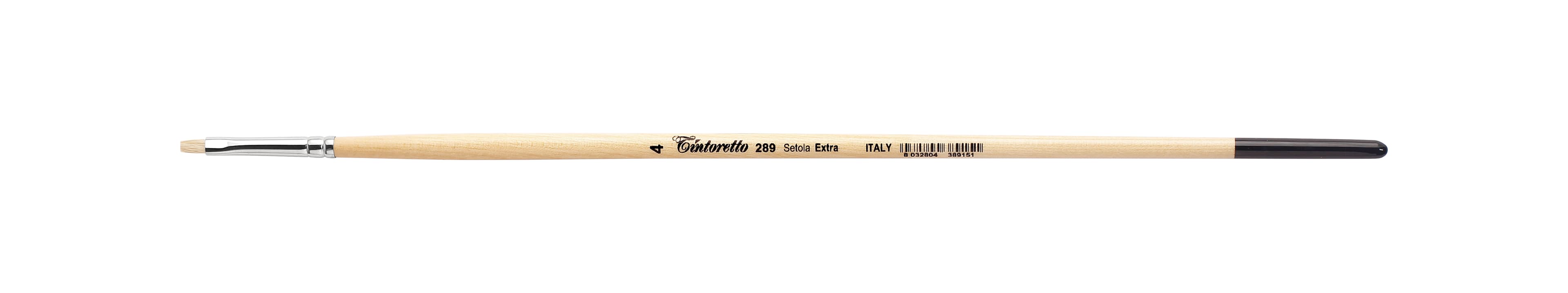 Tintoretto Extra Bristles Short Flat Brush Series 289,Size- 4