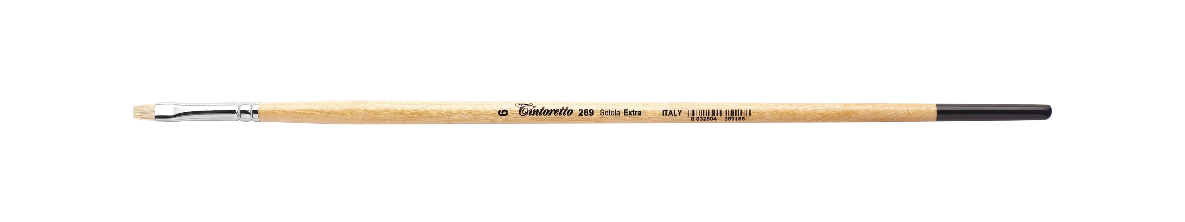 Tintoretto Extra Bristles Short Flat Brush Series 289,Size- 6