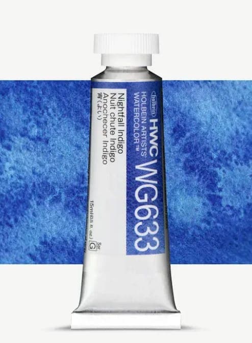 Holbein Granulating Watercolor Nightfall Indigo G,15ml Tube,WG633