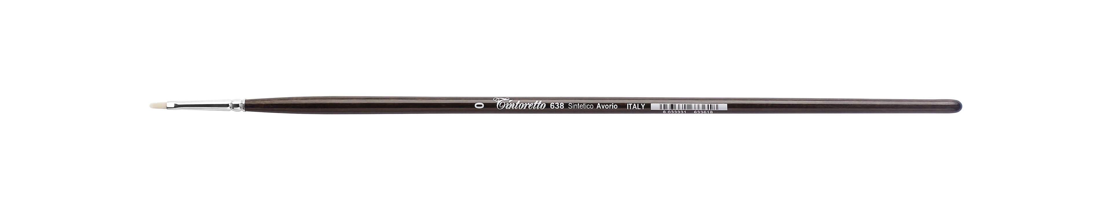 Tintoretto Filbert Brush Avorio Synthetic Fiber Series 638, Size-0