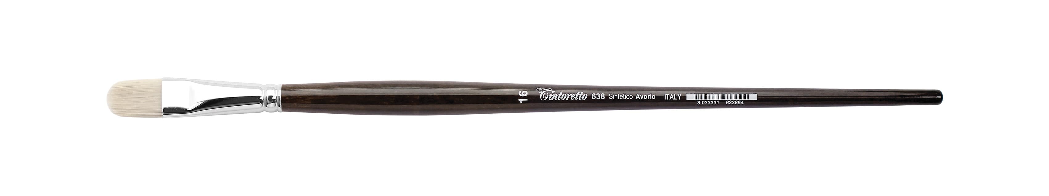 Tintoretto Filbert Brush Avorio Synthetic Fiber Series 638, Size-16