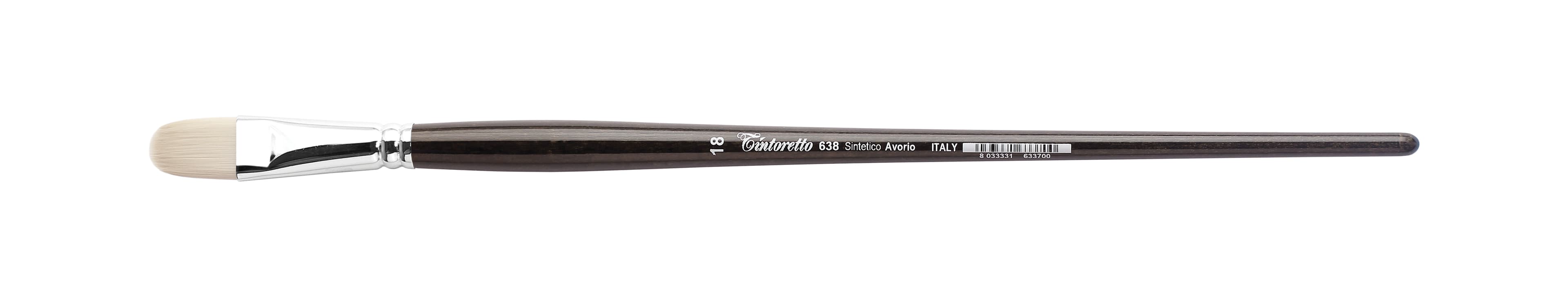 Tintoretto Filbert Brush Avorio Synthetic Fiber Series 638, Size-18