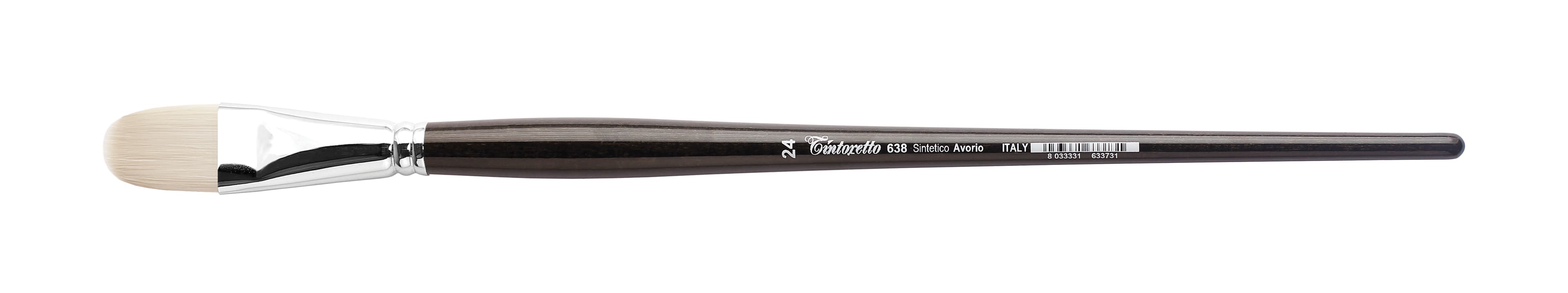 Tintoretto Filbert Brush Avorio Synthetic Fiber Series 638, Size-24