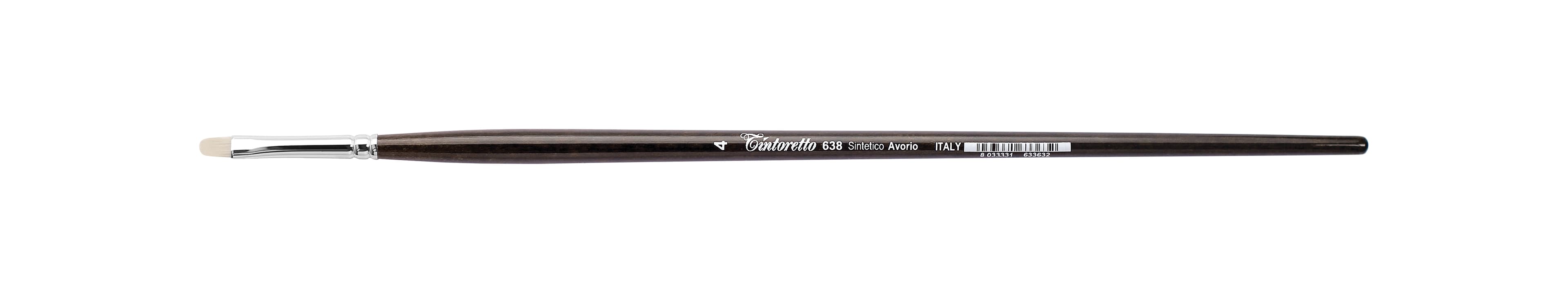 Tintoretto Filbert Brush Avorio Synthetic Fiber Series 638, Size- 4