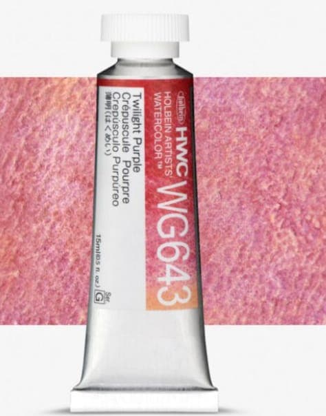 Holbein Granulating Watercolor Twilight Purple G,15ml Tube,WG643