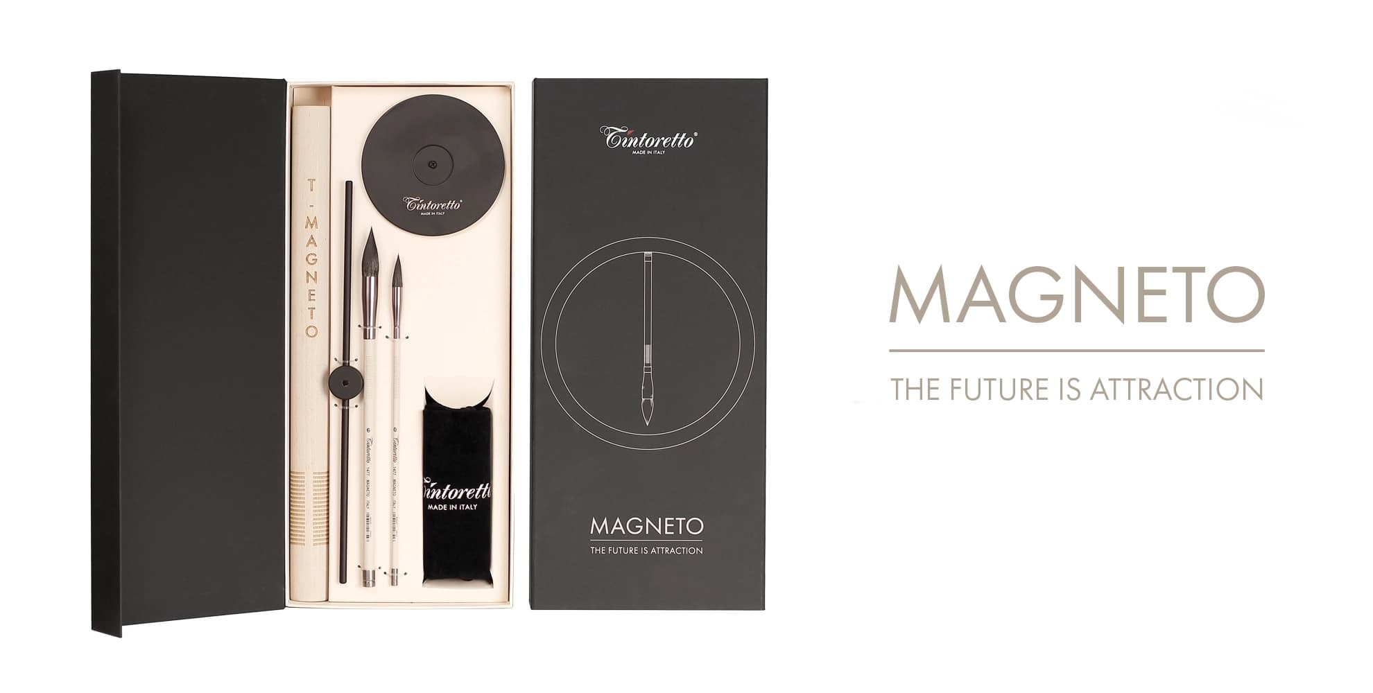 Tintoretto Series 7777 T Magnet Brush Kit With T-Magneto Display Sr 477 & 2 Magneto Brushes