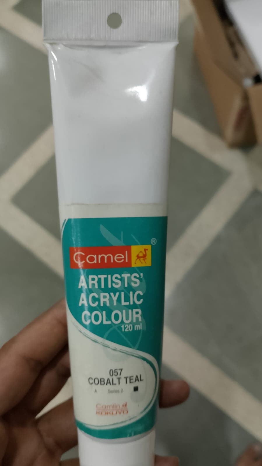 Camel Artist Acrylic Color Cobalt Teal Tube 120ml