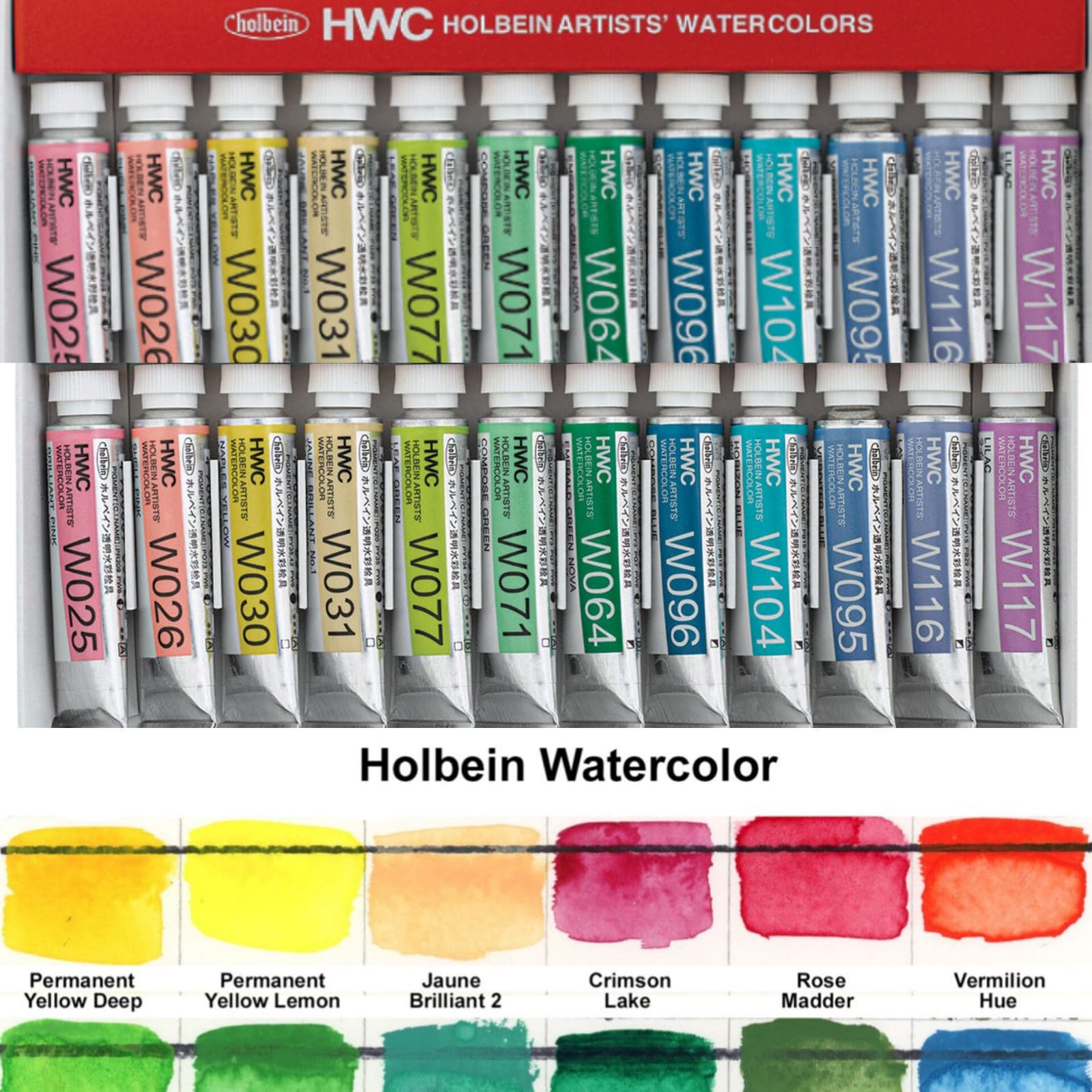 Holbein Artist Watercolor Tube Set ( Open Stock)