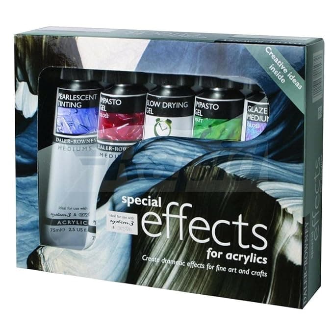 Daler Rowney Special Effects Acrylic Mediums Set - 5 X 75ml tube