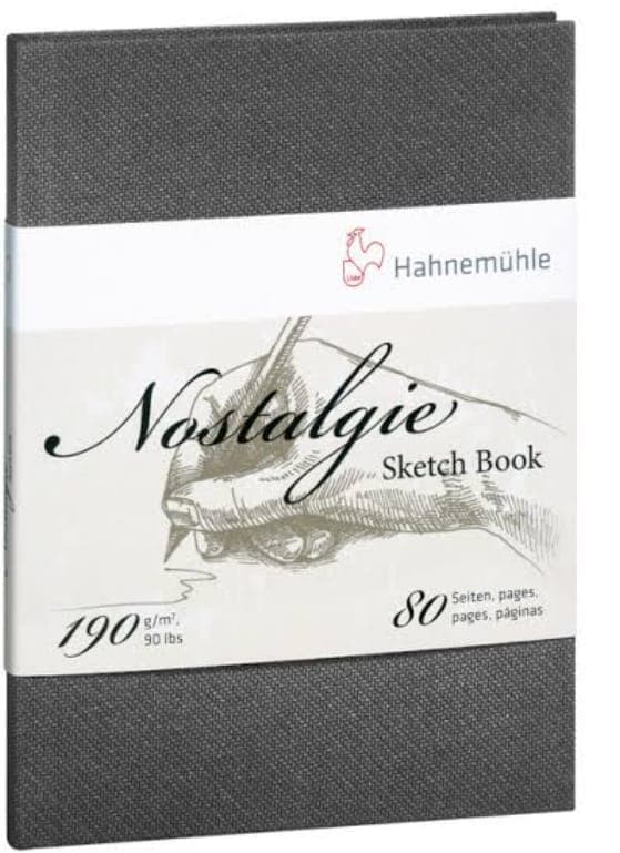 Hahnemuhle Nostalgie Sketch Book 190gsm, A5 Portrait, 40 sheets/80 Pages