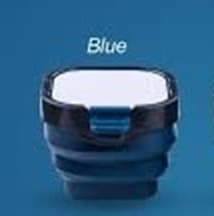 Foldable Watercolor Pot with Palette Blue