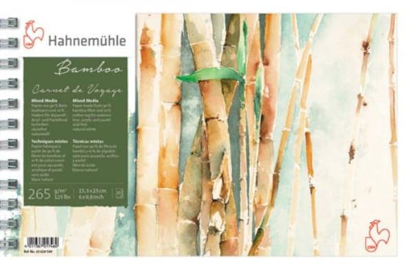 Hahnemuhle Mixed Media "Carnet De Voyage Bamboo" 265gsm, 15.3x25cm,15 Sheets