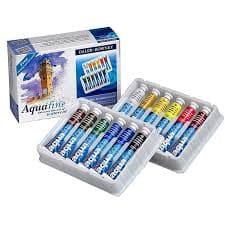 Daler Rowney Aquafine Watercolour Set 12 X 8ml Tube