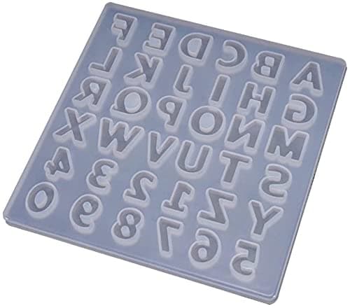 Art Shark Small Alphabet and Number Shape small Mould for Epoxy Resin, Keychain Charms, Jewelry Pendant ,Candle etc.