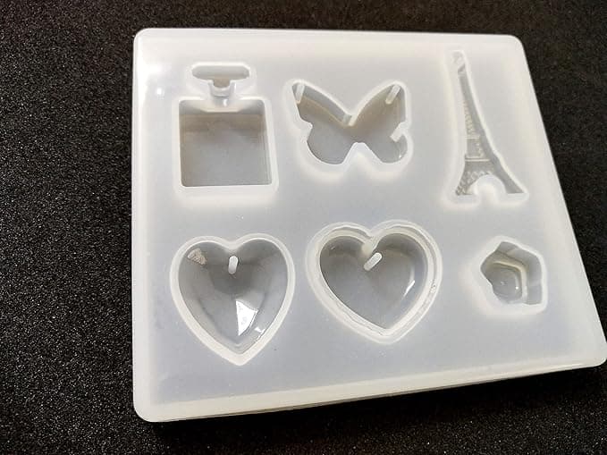 Art Shark 6 different shape  Craft Making Moulds for DIY for Epoxy Resin, Keychain Charms, Jewelry Pendant ,Candle etc.