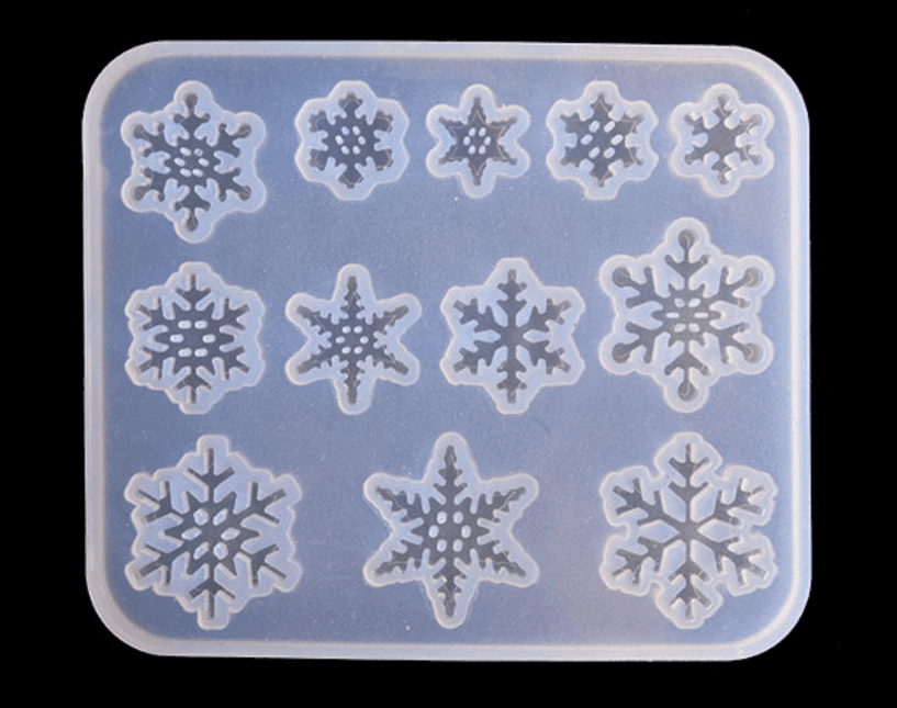 Art Shark snowflake Shape Silicone Mould for DIY for Epoxy Resin, Keychain Charms, Jewelry Pendant ,Candle etc.