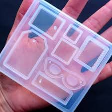 Art Shark 7 different shape  Craft Making Moulds for DIY for Epoxy Resin, Keychain Charms, Jewelry Pendant ,Candle etc.