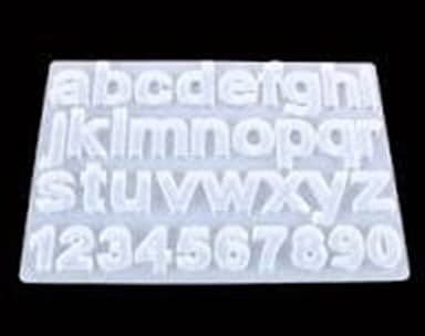 Art Shark Small Alphabet and Number Shape Mould for Epoxy Resin, Keychain Charms, Jewelry Pendant ,Candle etc.