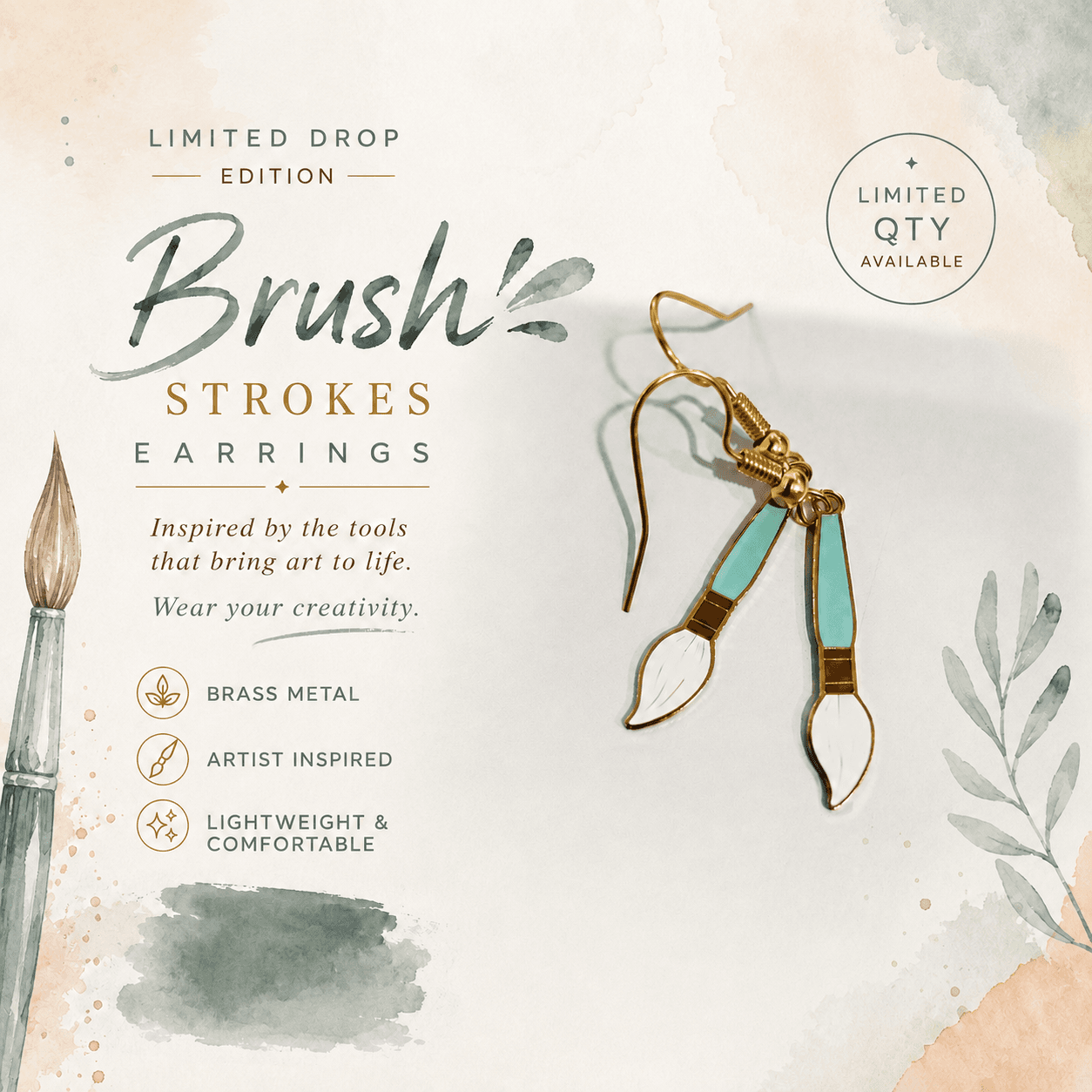Brush Stroke Earrings